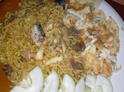 A picture of indomie with sardines