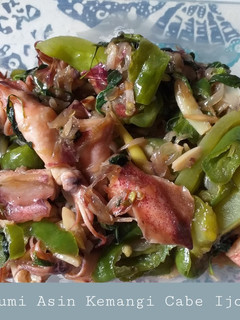 Foto resep #9.GBA. Cumi Asin Kemangi Cabe Ijo