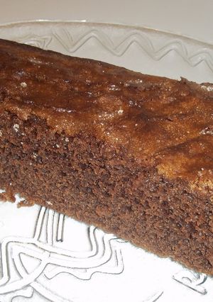 Una foto de Coca de llanda 36 x 25 de chocolate