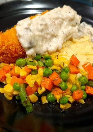 Foto resep Chicken Cordon Bleu & Creamy Mashed Potato