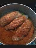 Solomillos con piñones al brandy