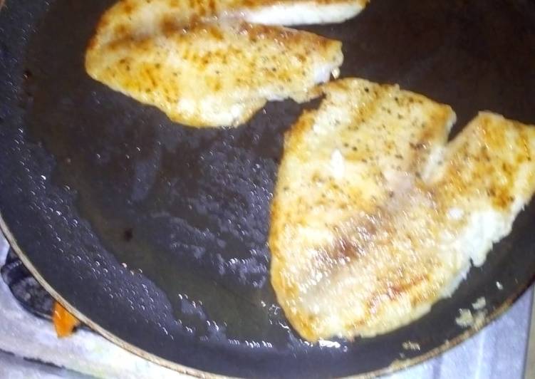 Pan fried frish fillet