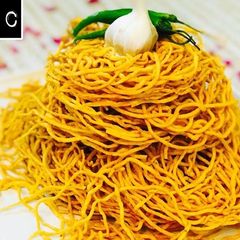 A picture of Garlic sev (without machine).