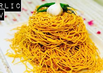 Unique Recipe Garlic sev without machine Restaurant Style