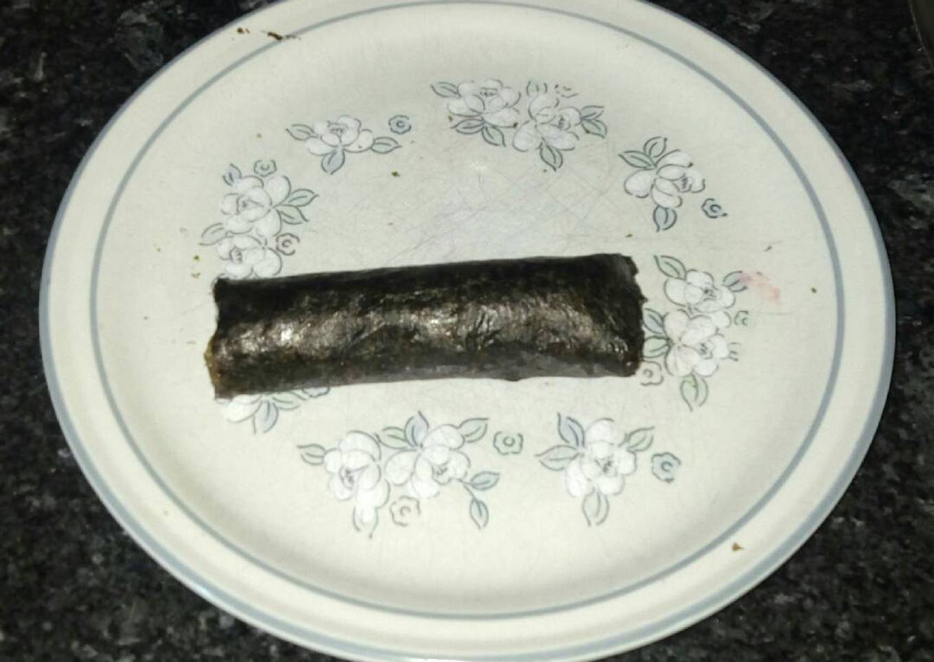 Rollito de alga nori vegano