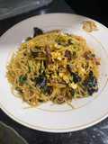 Bihun goreng kimciam dan lapciong
