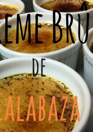 Una foto de Creme brûlée de calabaza