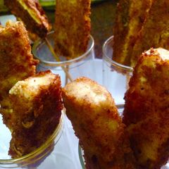 Paneer lollipops A picture of Paneer lollipops.