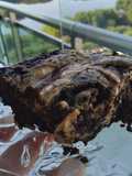 Brownie de cacau com pasta de amendoim
