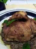 Pollo a la naranja con menta