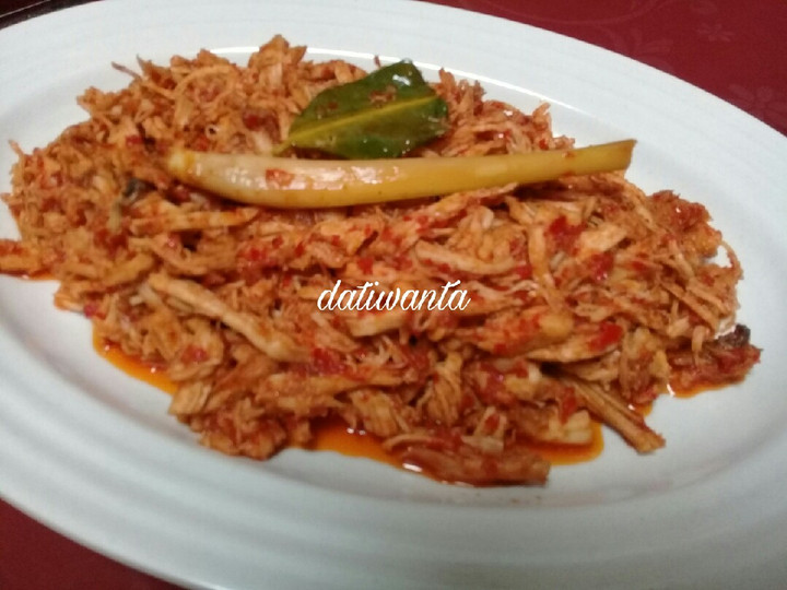 Resep #6 Ayam suwir pedas manis, Lezat Sekali