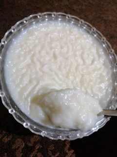 صورة لوصفة الارز باللبن من اللبن المخضوض 😍👌