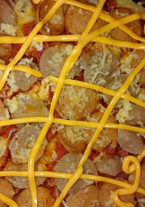 Foto resep Meat Lovers Pizza with Spicy Mayo🍕🍕