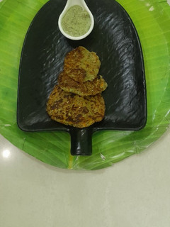 A picture of Rajma Mung beans pumpkin cabbage pancake.