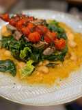 Salt Marsh Lamb with Red Pesto Butterbeans