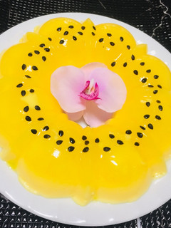 Una foto de Gelatina Cremosa de Maracuyá!