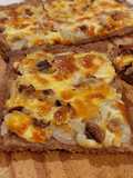 Figazza integral de champiñones