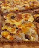 Figazza integral de champiñones