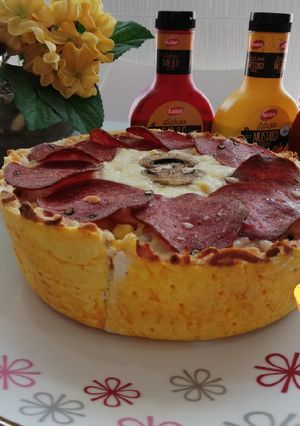 عکسی از دستور کیک پیتزا 🍕
