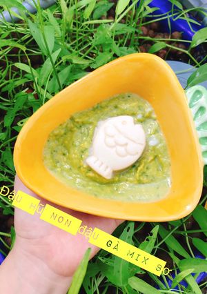 Hình của món Đậu hủ non đậu gà mix bơ.
