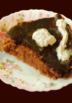 A picture of Sweet Potato Chocolate Pie.