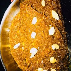 A picture of Fig (anjeer) and semolina sweet.