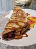 Crêpe de Strudel de manzana saludable