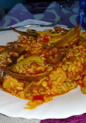 Una foto de Arroz con secreto de cerdo