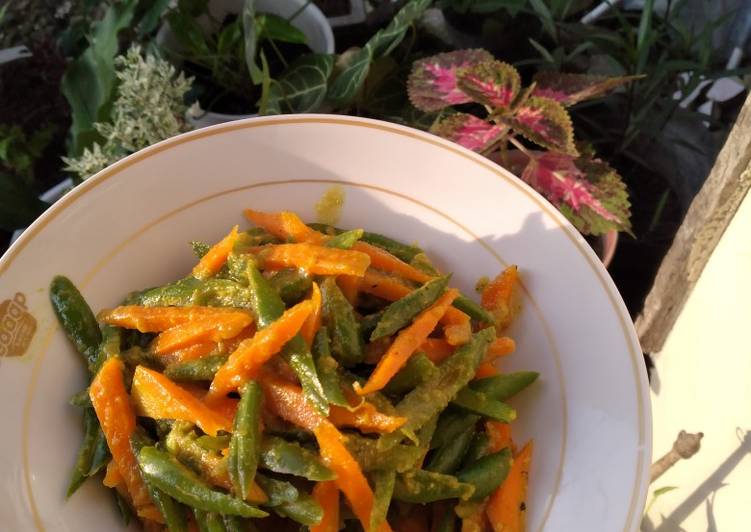 Bumbu kuning wortel dan buncis