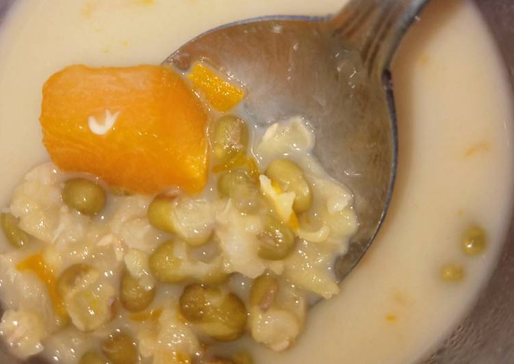 Kolak kacang ijo dan labu kuning tanpa santan