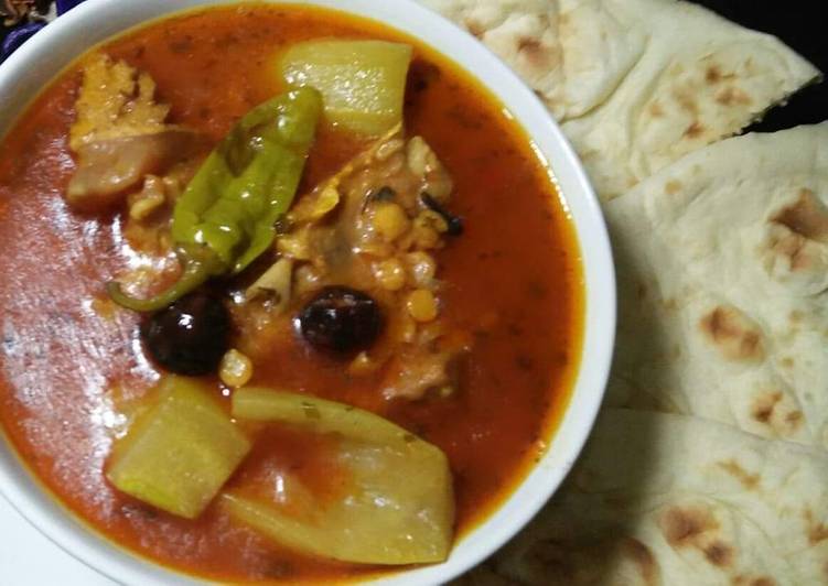 Recipe of Speedy Lauki Daal Ghosht