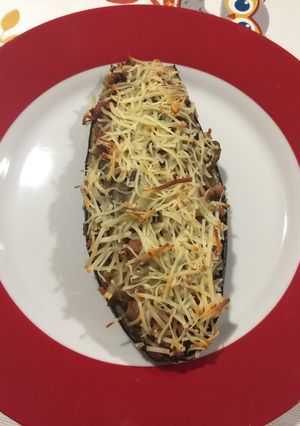 Una foto de Berenjenas rellenas