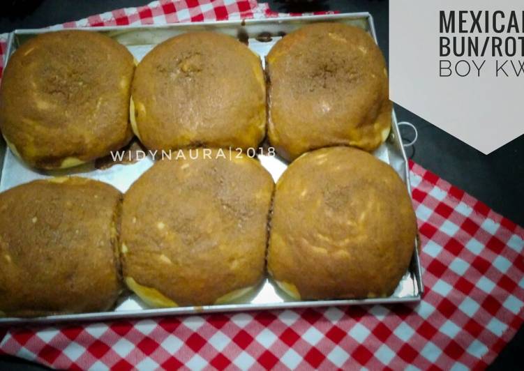 Cara Gampang Menyiapkan Mexican bun /roti boy kw #kamismanis, Enak Banget