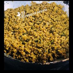 A picture of Kadai charcoal keema.