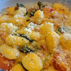 A picture of Creamy Chorizo, Tomato & Spinach Gnocchi.