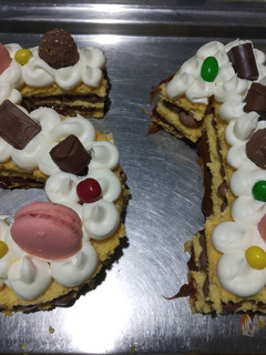 Una foto de Torta de números con pionono