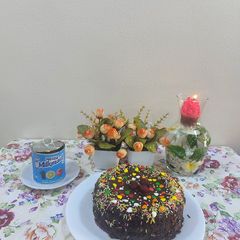 A picture of Dates Chocolate cake.