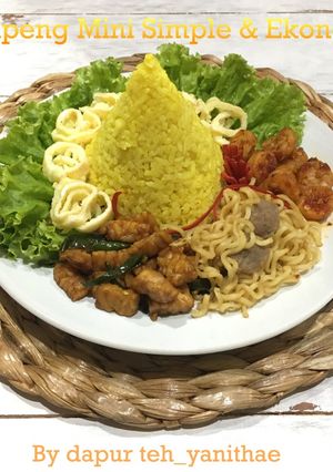 Foto resep Tumpeng Mini Simple & Ekonomis