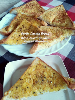 Foto resep 97. Garlic Cheese Bread #roti tawar gandum