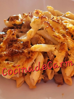 Una foto de Macarrones sabrosos gratinados