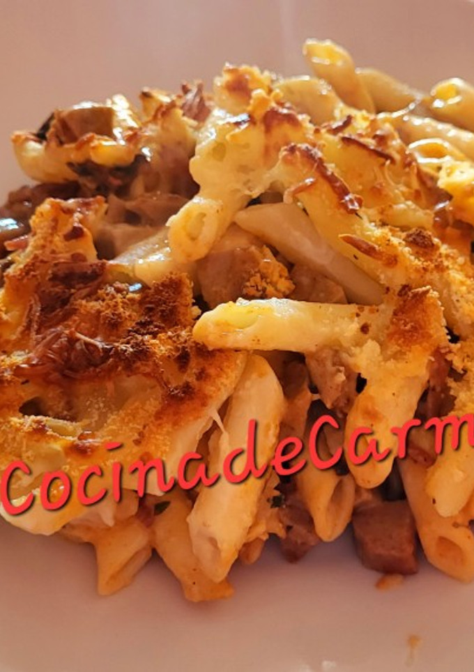 Una foto de Macarrones sabrosos gratinados