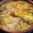 Arroz con muslos de pollo y mejillones