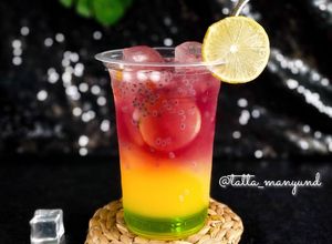 Foto resep Rainbow Mocktail ala Bartender