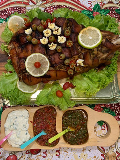 Una foto de Pernil de cerdo