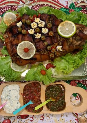 Una foto de Pernil de cerdo