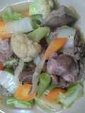 Capcay with rempelo ati