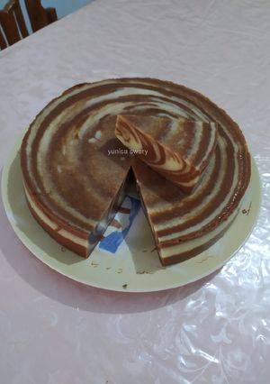 Foto resep Pudding roti tawar zebra