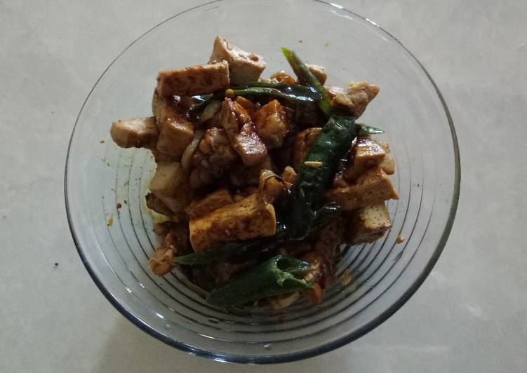 Tempe Tahu Kecap Cabe Ijo