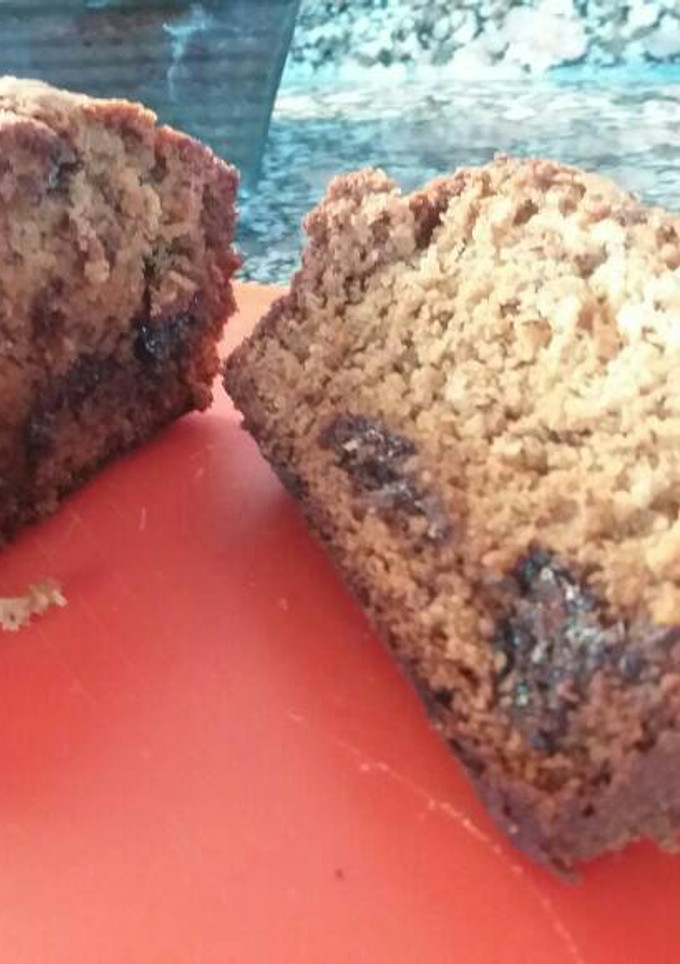 Una foto de Budín de banana y chips de chocolate