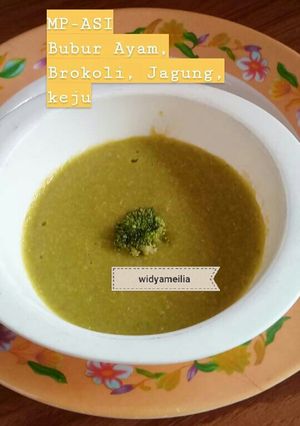 Foto resep MP_ASI Bubur Ayam, Brokoli, Jagung